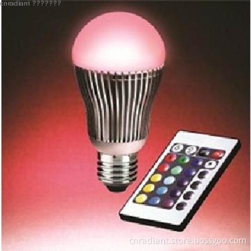 E27/B22 RGB LED Mood Lights,Remote control, 6W, changing colors UL FCC
